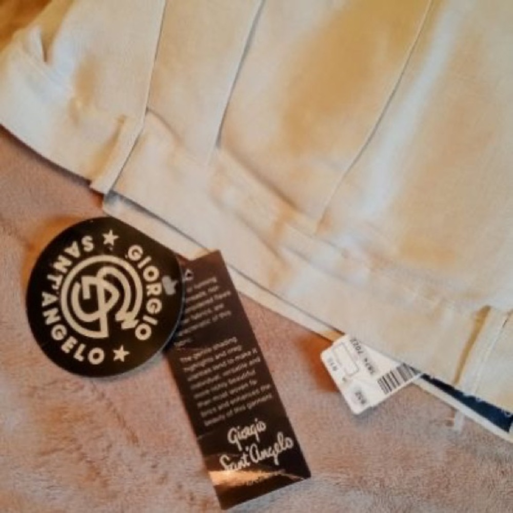 NWT Giorgio Sant Angelo Linen Lined Pants
